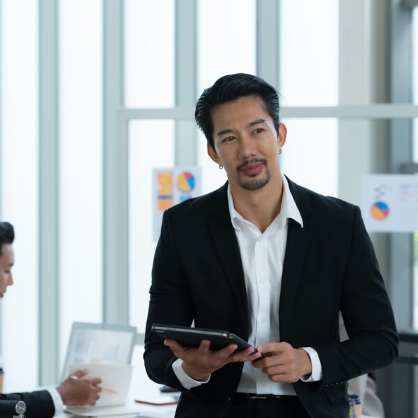 Portrait of an Asian businessman which is a new generation entrepreneur in the business